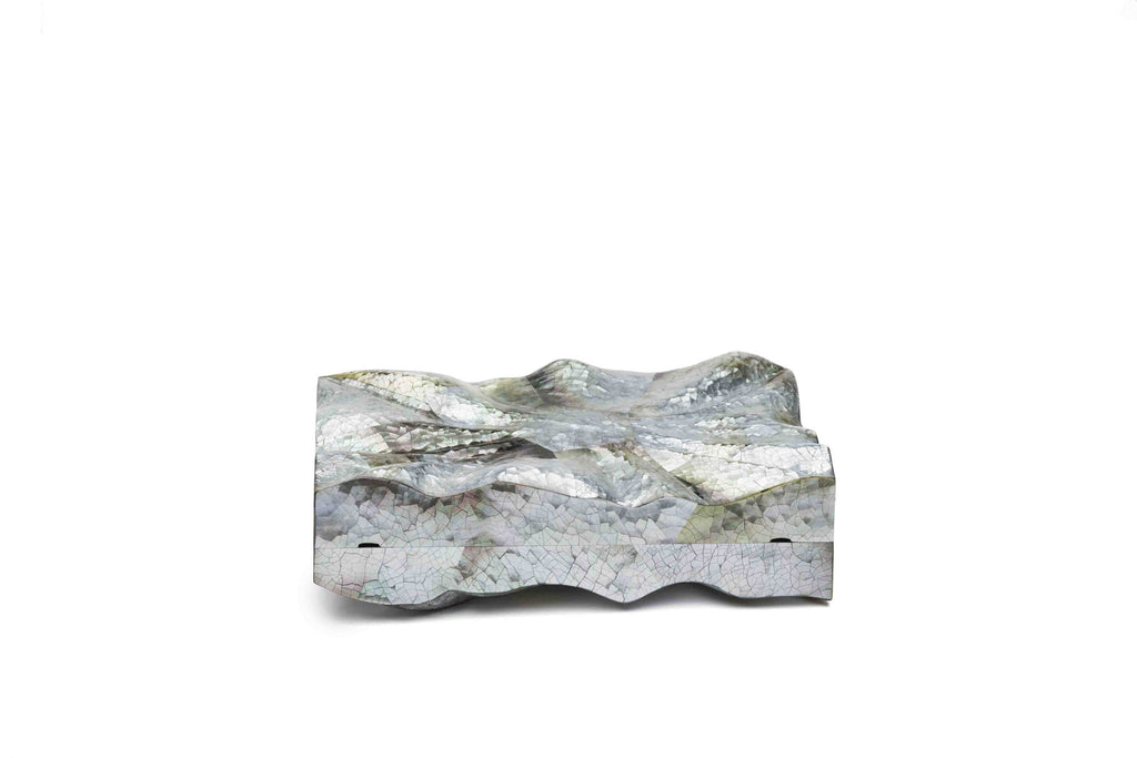 Nathalie Trad Dino Clutch Bag-Black Lip Hayang Shell 